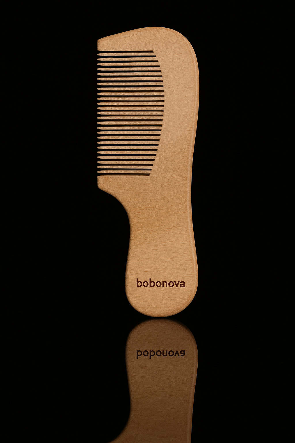 Peigne à cheveux en bois personnalisé avec votre logo