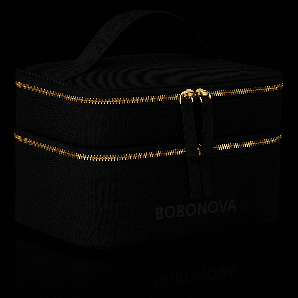 coffret à maquillage noir personnalisé