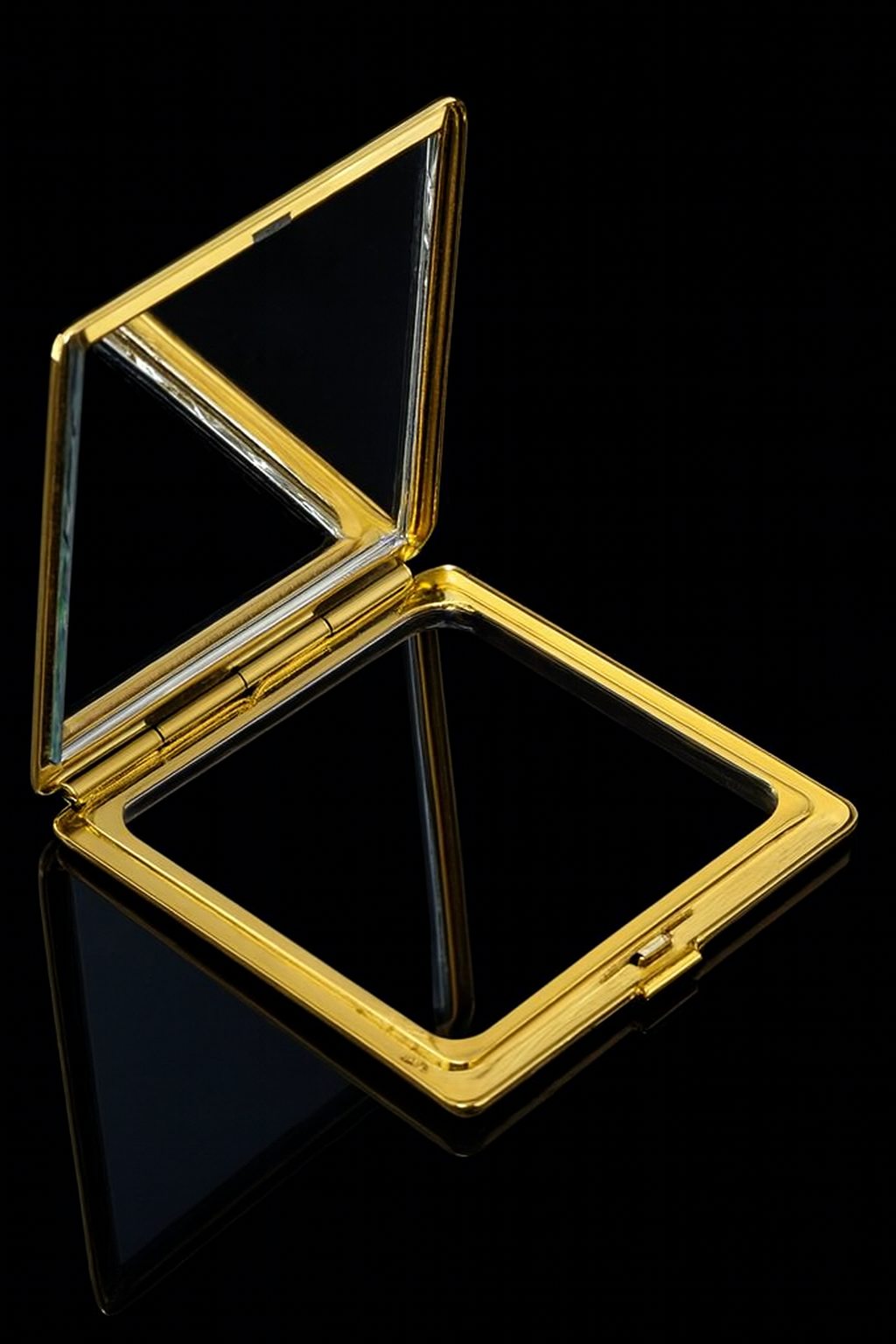 Double miroir de poche personnalisé avec votre logo