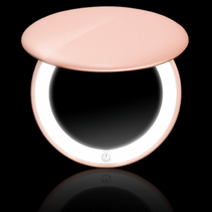 Double miroir lumière LED portable personnalisé avec votre logo