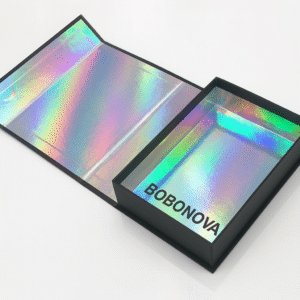 Packaging personnalisé effet hologramme avec votre logo d'entreprise