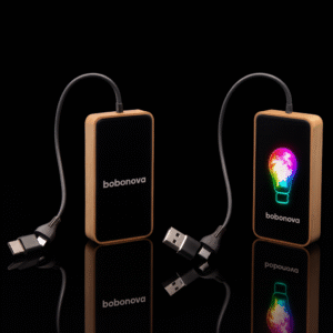 chargeur eco-responsable personnalisé design