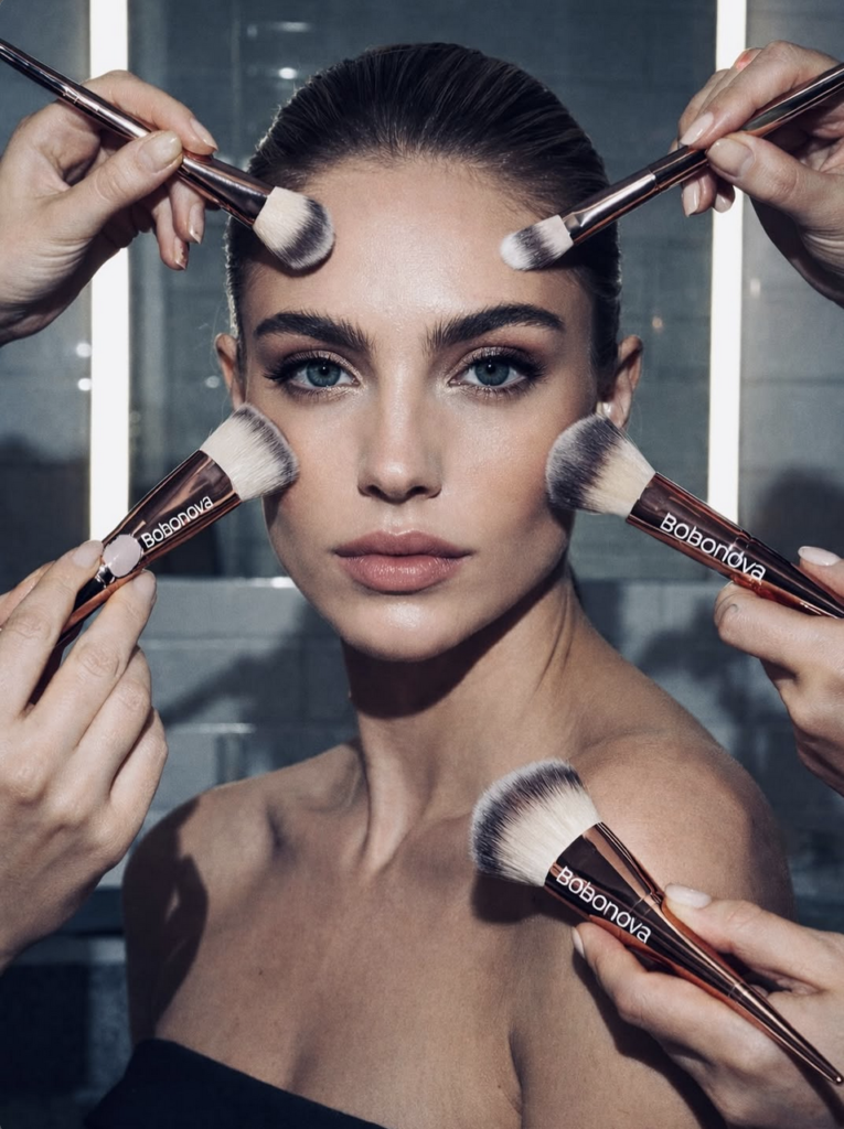 Kit de pinceaux maquillage personnalisé avec le logo de votre marque