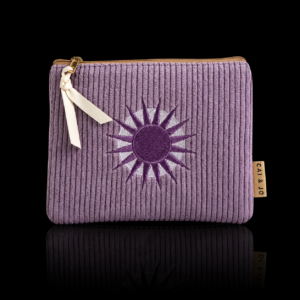 Pochette en velours personnalisable